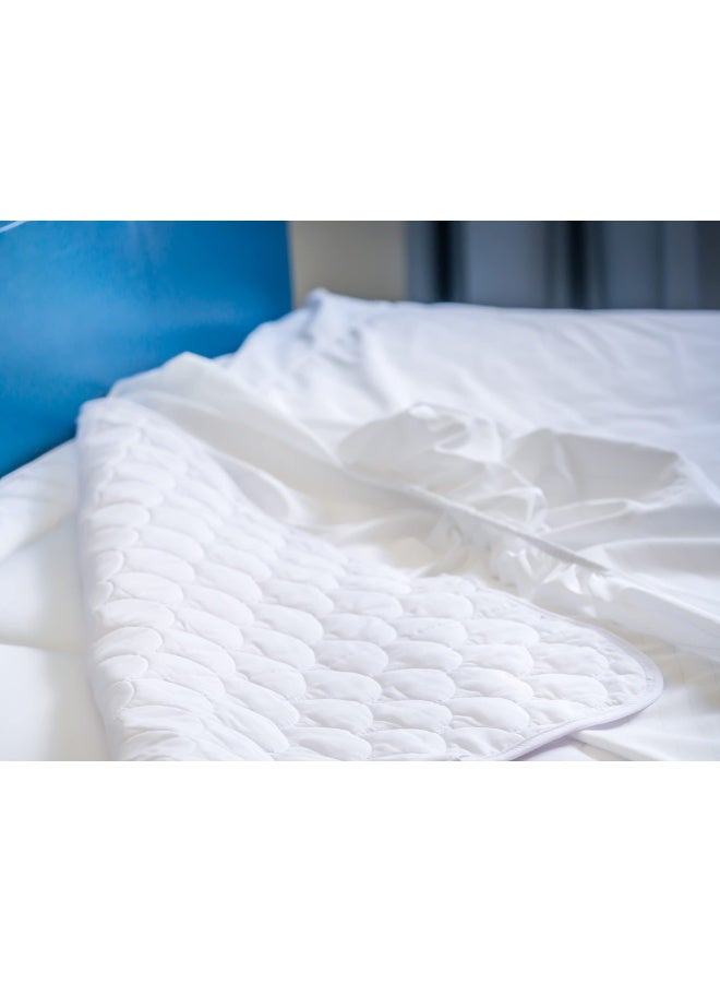 Gilbins Gilbin  Quilted Cot Size Cotton Top Camp Mattress Pad Fits On Most Camping Cots  R V Bunk Beds  Home Cots  Boat Bunks  Roll-Away-Beds  Foldaway Beds  Foam Sleeping Pads  - Image 3