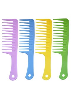 ZYOUNG 4 Pcs Wide Tooth Comb Detangling Hair Brush Wide Comb Detangler Comb Curl Comb Best Styling Comb For Long Wet Or Curly Hair Improve Blood Circulation  - Image 2