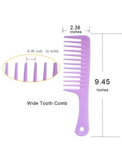 ZYOUNG 4 Pcs Wide Tooth Comb Detangling Hair Brush Wide Comb Detangler Comb Curl Comb Best Styling Comb For Long Wet Or Curly Hair Improve Blood Circulation  - Image 3