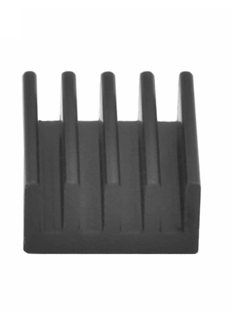 20PCS Black Aluminum Heat Sink with Thermal Conductive Adhesive Tape, 9×9×5mm Heatsink Cooler for Cooling VRM GPU Stepper Driver MOSFET VRam Regulators  - Image 4