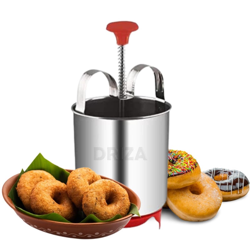 BBD kitchen shop Perfectly Shaped and Crispy Mendu Vada Maker The Ultimate Medu Vada Maker Machine Medu Vada and Donut Maker Stainless Steel for Homemade Stainless Steel 1000 watts - Image 1