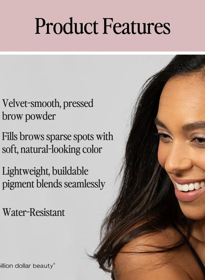 Billion Dollar Brows Eyebrow Powder in Taupe – Achieve Fuller, Fluffier Brows with Buildable Coverage, Velvet-Smooth Formula, Cruelty-Free & Vegan for a Natural, Soft Finish - Image 3