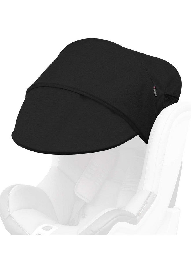 Manito Sun Shade Extender/Auxiliary Canopy for Car Seat (Black) - Image 1