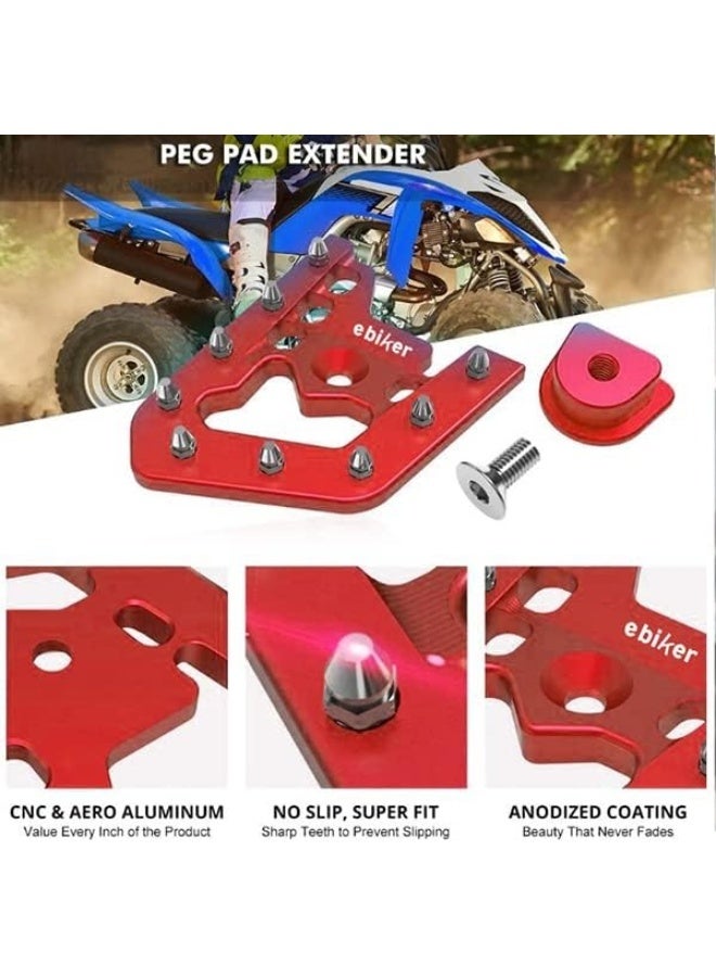 Ebiker Red Rear Brake Pedal Lever Extension for Raptor 700 - Image 5
