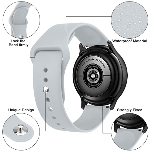 Tobfit أشرطة Tobfit لساعات Amazfit Bip/Bip 3/Bip 3 Pro/Bip/Bip U/Bip U Pro، شريط سيليكون قابل للتنفس بديل بعرض 20 مم لساعات Amazfit GTR 42mm/ GTS 2 Mini/2/2e/3/4/4 Mini - رمادي - Image 3