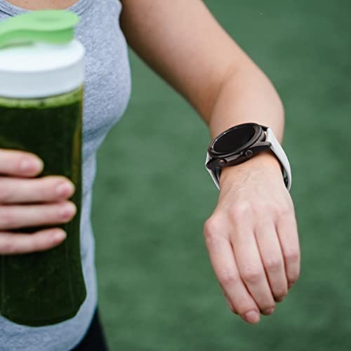 Tobfit أشرطة Tobfit لساعات Amazfit Bip/Bip 3/Bip 3 Pro/Bip/Bip U/Bip U Pro، شريط سيليكون قابل للتنفس بديل بعرض 20 مم لساعات Amazfit GTR 42mm/ GTS 2 Mini/2/2e/3/4/4 Mini - رمادي - Image 5