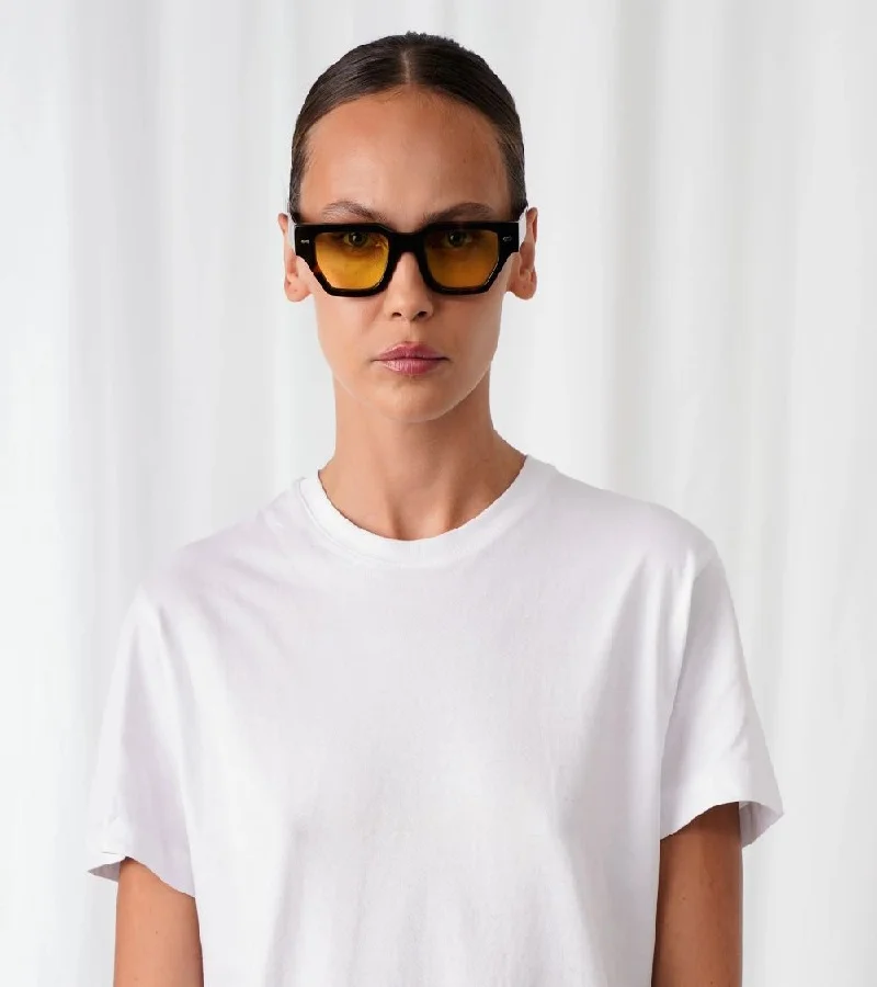 Explicit Poets Explicit Poets Unisex DYLAN Tortoise - Yellow Stylish Sunglasses, A10EP6