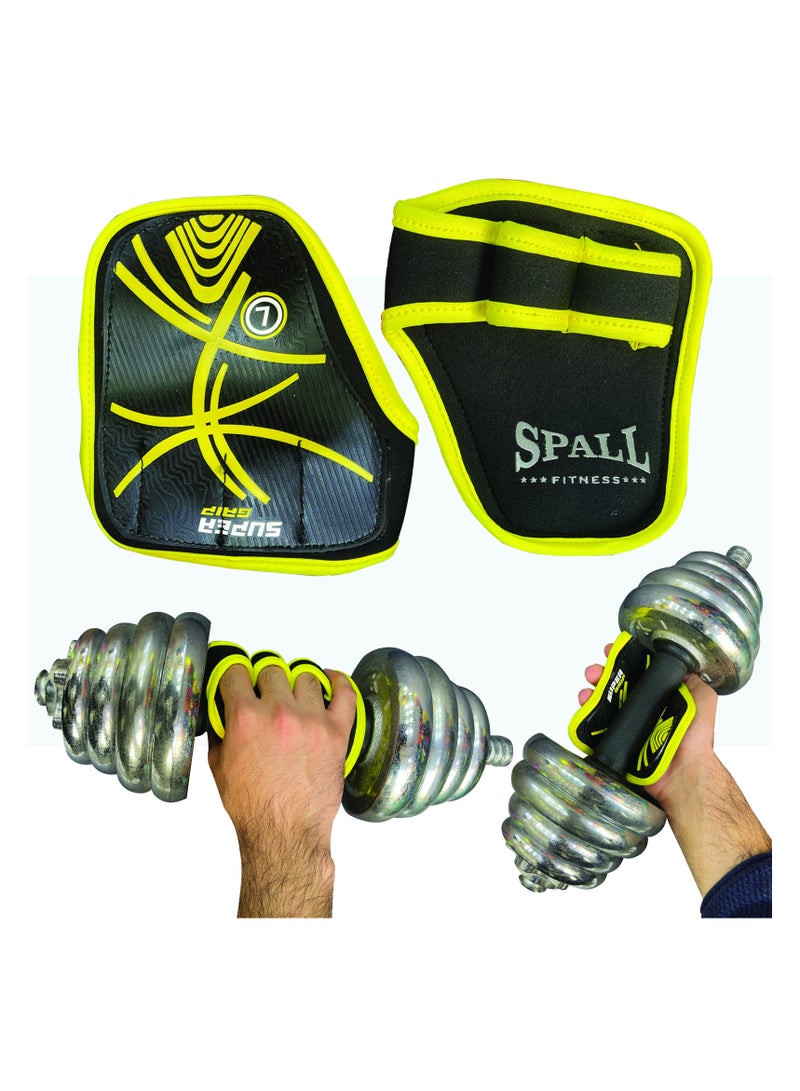 Spall Weight Lifting Grip Pads Gym Bar Grips Hand Grip For Men And Women Gym Workout Pair Fitness Training Accessories - Image 1