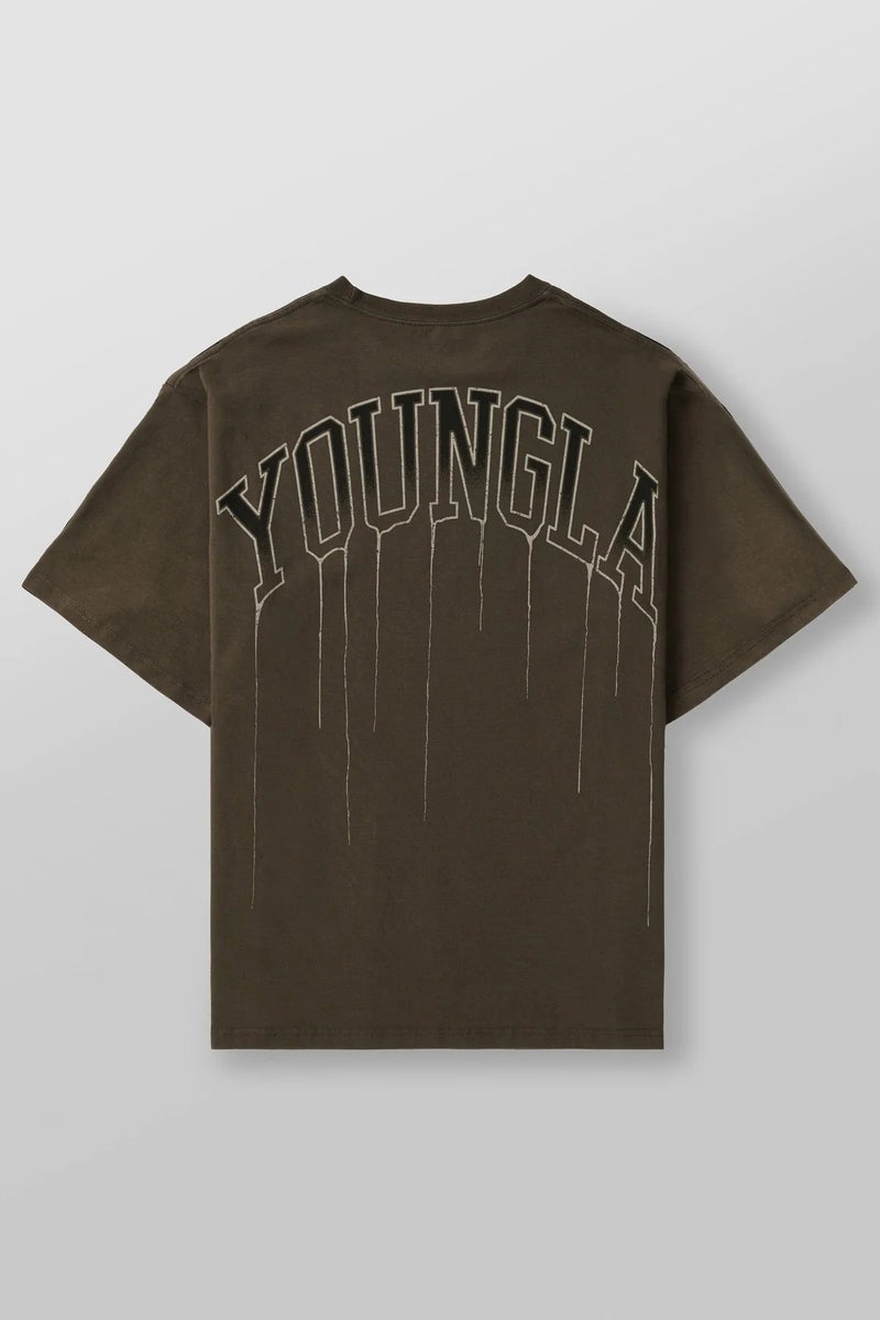 YOUNGLA Womens Oversized Cotton Tee Casual Gym Sport Wine red - Image 2
