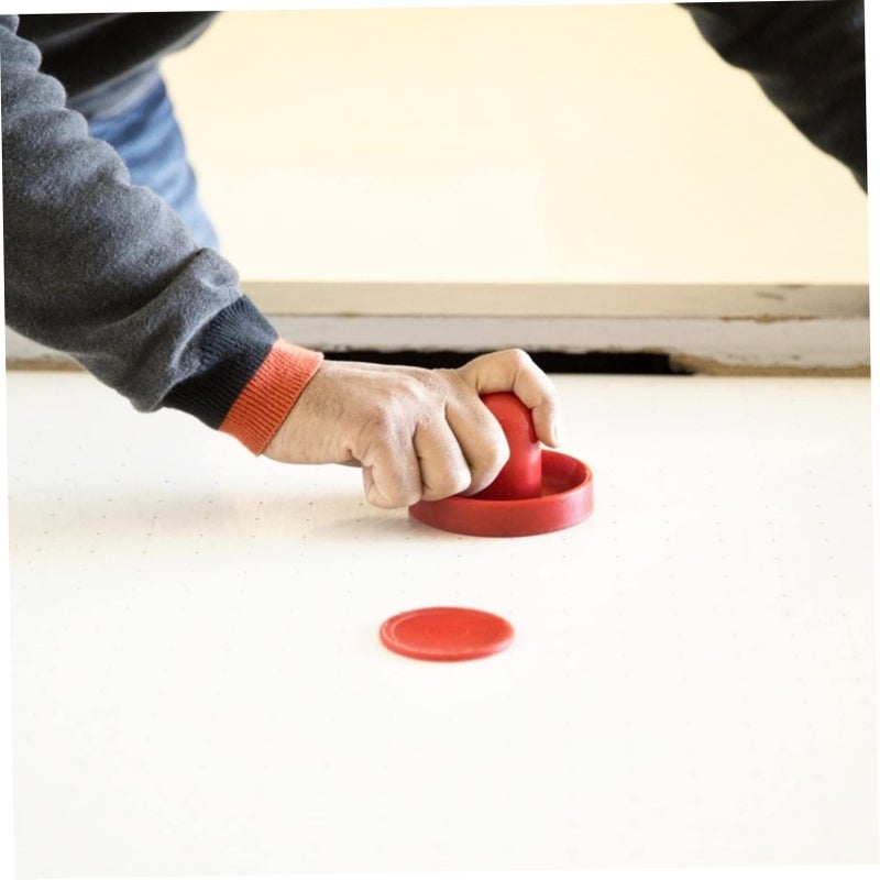 Replacement Felt Pads and 8 Pucks Set Blue Red for Standard Air Hockey Table Game - Image 5