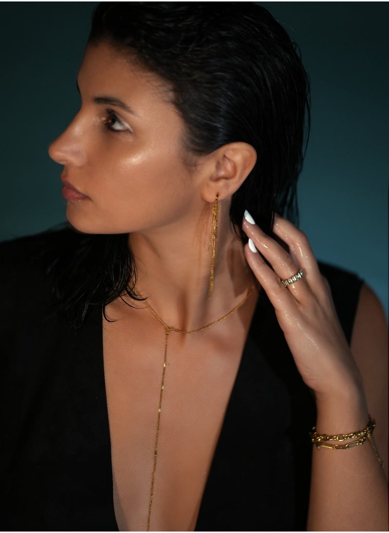 Clé de Lune - Long Thin Elegant Necklace - Image 1