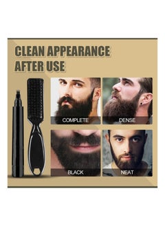 East Moon Beard Pencil Filler for Men, Long Lasting Beard Filling Pen Kit with Brush and Beard Styling Comb Tool Creates Natural Looking Beard, Moustache and Eyebrows  - Image 3