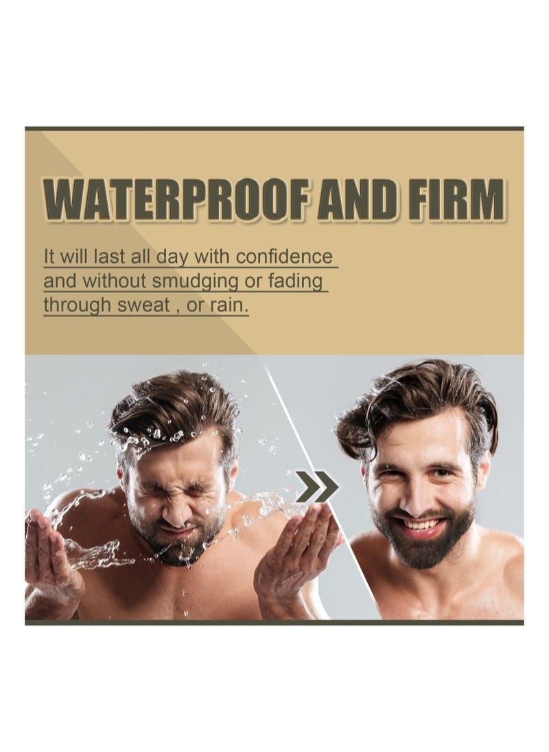 East Moon - Beard Pencil Filler for Men, Long Lasting Beard Filling Pen Kit with Brush and Beard Styling Comb Tool Creates Natural Looking Beard, Moustache and Eyebrows - Image 1