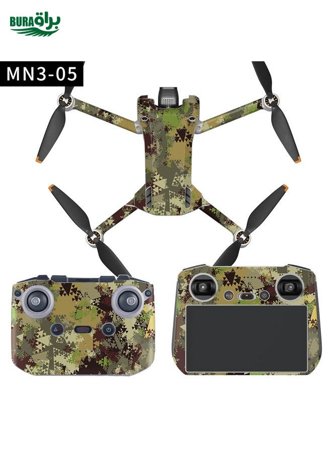 BURAQ Full Surround Style Waterproof  Sticker For DJI Mini 3 Pro RC-N1 Ordinary Version(Mn3-05)  - Image 2