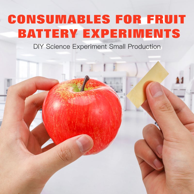 Zinc Sheets for Fruit Battery Experiments, Copper Zinc Electrodes for Science Learning - Image 3