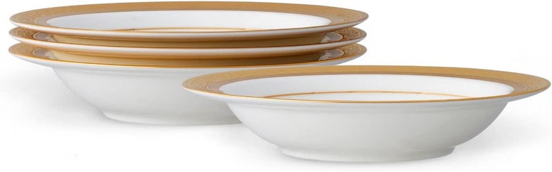 Noritake Noritake Summit Gold 6 FruitDessert Bowls 5 oz Set of 4 in White  - Image 1