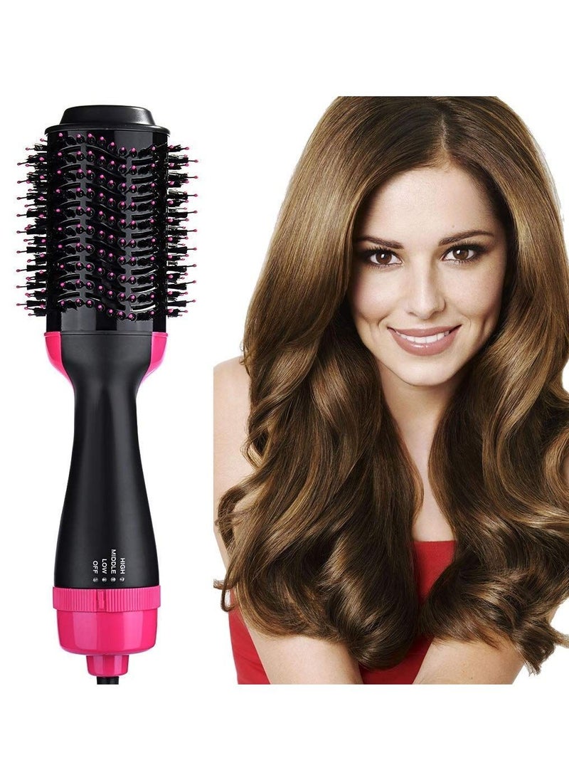 One Step One Step Hair Dryer,Volumizer Hot Air Hair Dryer Brush,Salon Negative Electric Blow Dryer Rotating Curler and Ion Hair Straightener Brush for Fast Drying,Straightening,Curling  - Image 1