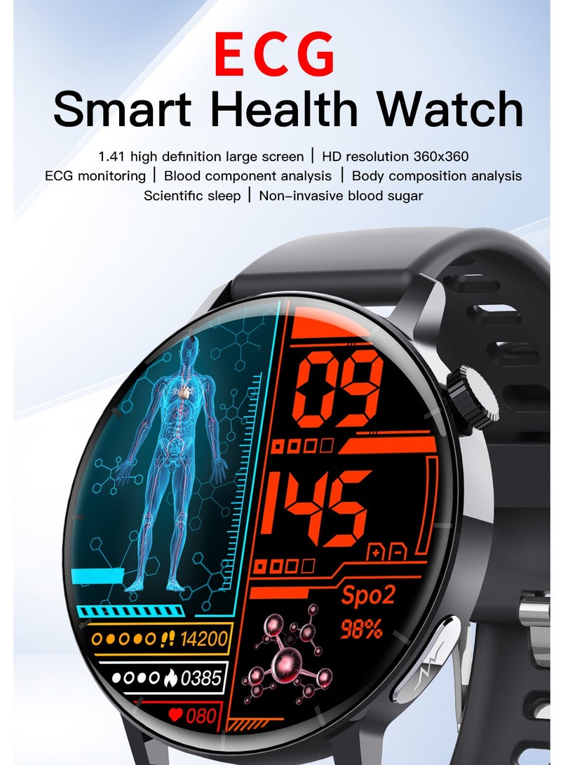 AL RAID F67Pro Smartwatch with Bluetooth Calling,  - ECG, Blood Oxygen, 150 Sports Modes, IP67 Waterproof, 7-Day Battery, Bluetooth 5.3 Waterproof Fitness Tracker for Men Women - Image 2