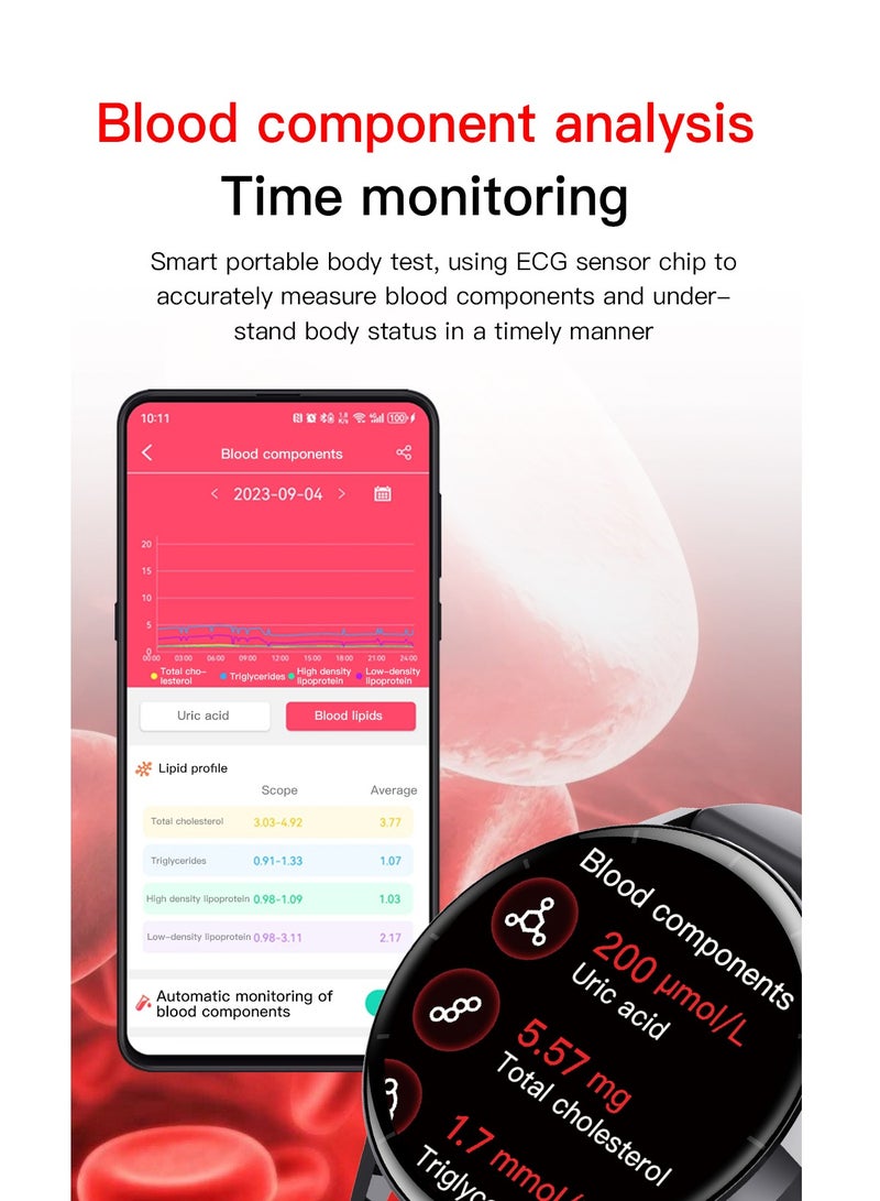 AL RAID F67Pro Smartwatch with Bluetooth Calling,  - ECG, Blood Oxygen, 150 Sports Modes, IP67 Waterproof, 7-Day Battery, Bluetooth 5.3 Waterproof Fitness Tracker for Men Women - Image 5