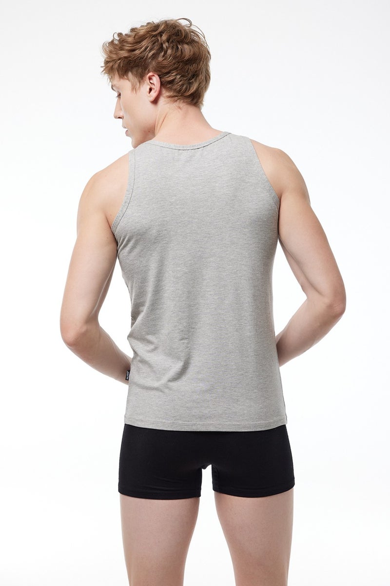 Malabadi Men's Gray 2-Piece Economic Package Undershirt 090  - Image 3