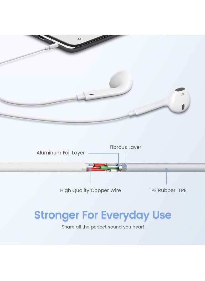ELTRAZONE - iPhone Headphones Earphones with Lightning Wired Noise Isolating - Image 1