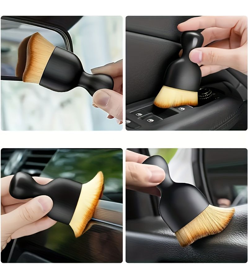 11 Pcs Car Cleaning Kit Microfiber Detailing Glove Tire Brush Scratch Removal Pad Sponge Interior Exterior Auto Maintenance Set PVC Bag - Image 5