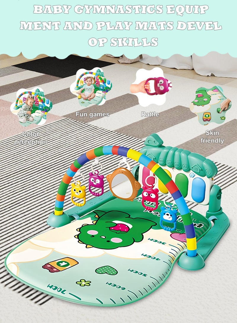 ما بيبي سجادة لعب للأطفال، صالة ألعاب رياضية، مركز أنشطة موسيقية، صالة ألعاب بيانو للركل واللعب، سجادات وقت الاستلقاء على البطن للأطفال حديثي الولادة والرضع والأطفال الصغار والأولاد والبنات - Image 3