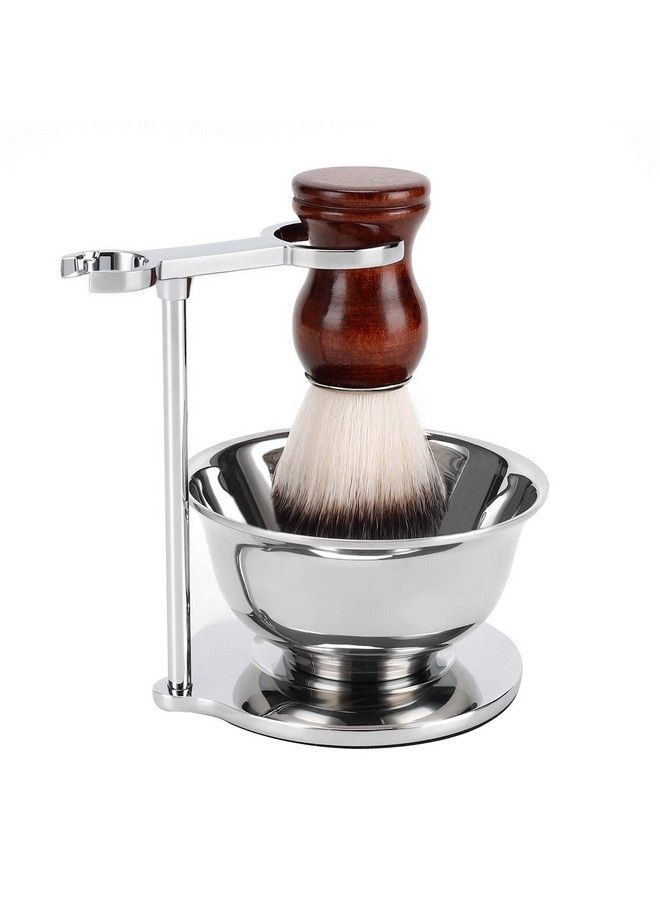 SANWA Deluxe Shaving Kit For Menstainless Steel Shaving Razor&Brush Stand Holder Soap Bowl Shave Brush Kitboyfriend Husband Dad Birthday Fathers Day For Him - Image 2