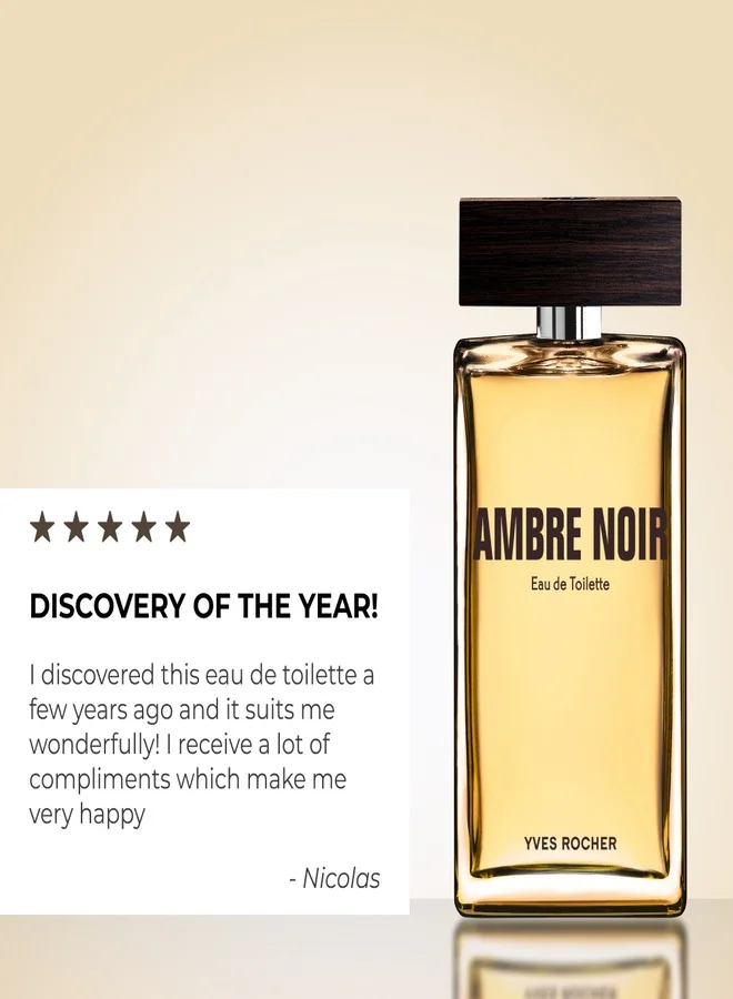 Yves Rocher Ambre Noir Eau de Toilette For Men 100ml