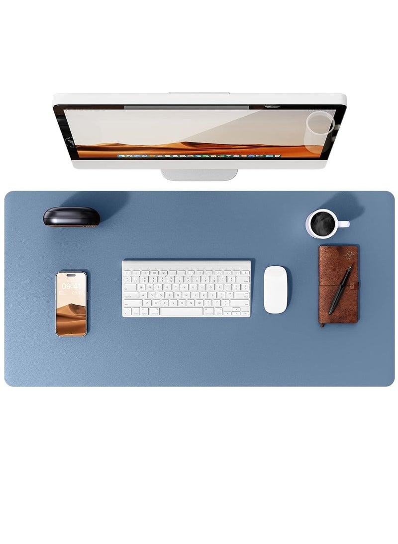 Leather Desk Pad Protector, Office Desk Mat, Large Mouse Pad, Non-Slip PU Leather Desk Blotter, Laptop Desk Pad, Waterproof Desk Writing Pad for Office and Home - Image 1