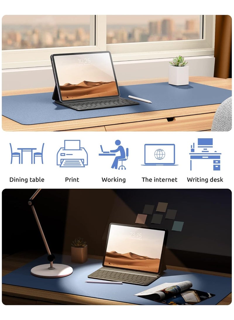 Leather Desk Pad Protector, Office Desk Mat, Large Mouse Pad, Non-Slip PU Leather Desk Blotter, Laptop Desk Pad, Waterproof Desk Writing Pad for Office and Home - Image 3