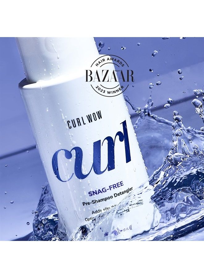 Color Wow Curl Wow Snag-Free Pre-Shampoo Detangler – Adds slip to curls before you shampoo for tangle-free washing and a deeper, fresher clean; reduce breakage