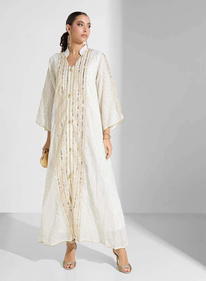 Khizana Embroidered Dress - Image 4