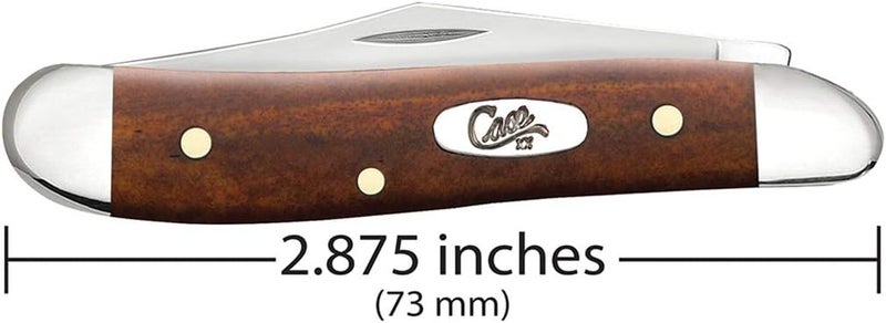 Case WR XX Pocket Knife Chestnut Smooth Bone Peanut Item #28702 - (6220 SS) - Length Closed: 2 7/8 Inches - Image 2