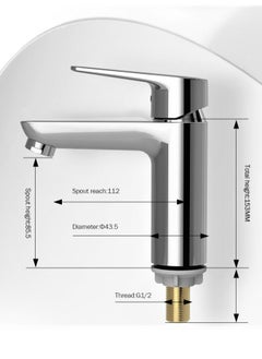 Jomoo Bathroom Sink Faucet, Single Cold Basin Tap, Stylish Chrome Finish with Durable Design Wash Basin Taps  - Image 4