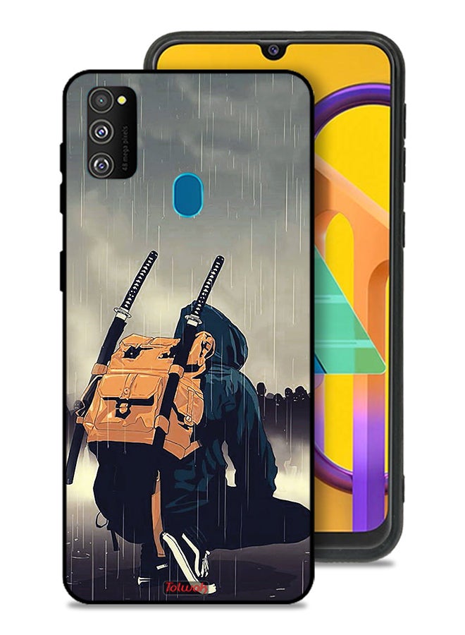 Tolwak Samsung Galaxy M30s Protective Case Cover Sword Samurai Digital Art - Image 1