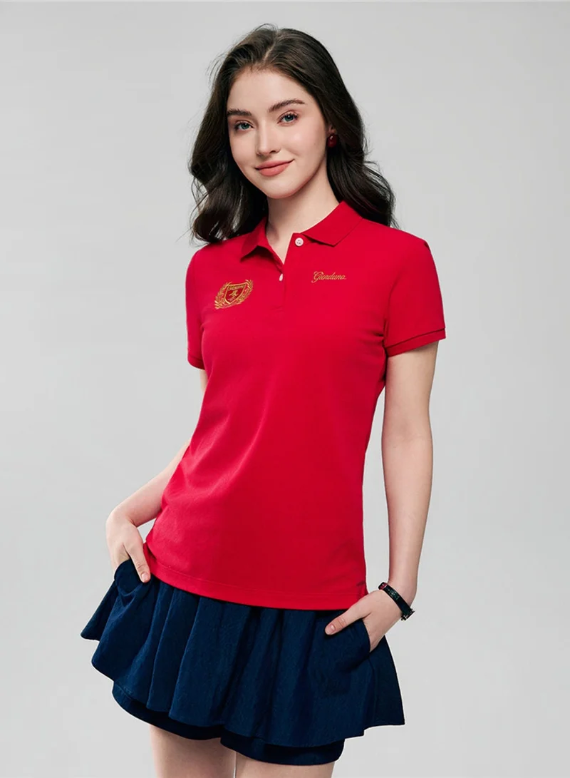 GIORDANO  Women's Classic Slim Fit Club House Polo for Women | Best Price UAE