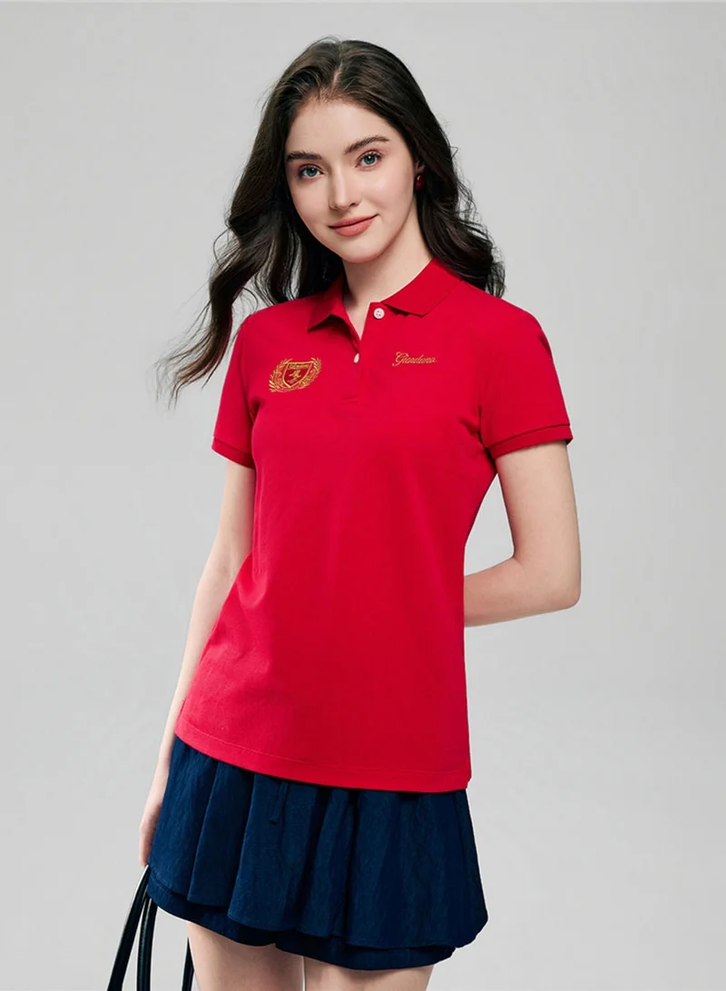 GIORDANO  Women's Classic Slim Fit Club House Polo for Women | Best Price UAE