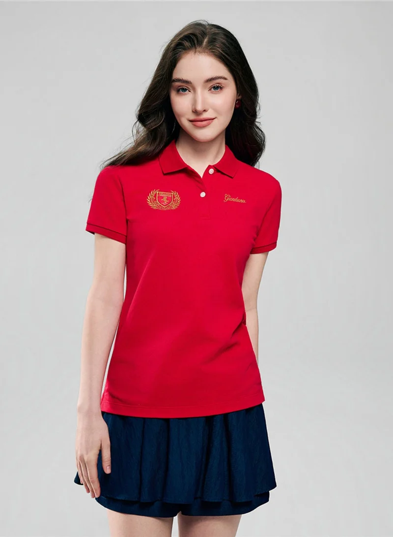 GIORDANO  Women's Classic Slim Fit Club House Polo for Women | Best Price UAE
