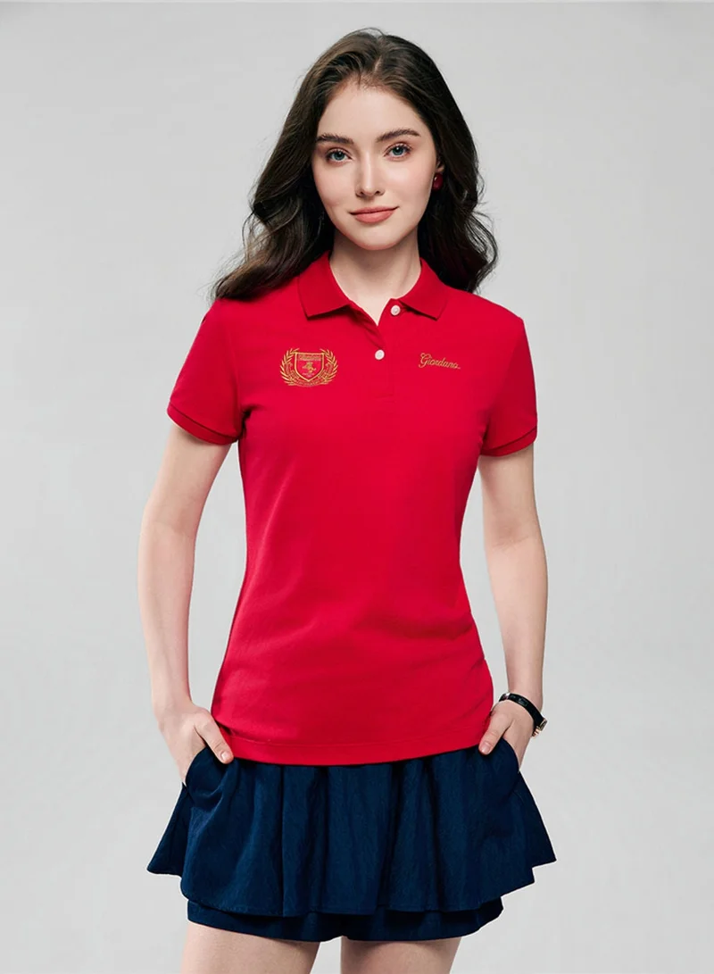 جيوردانو Women's Classic Slim Fit Club House Polo