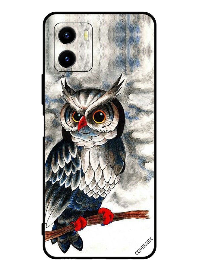 Covernex Protective Case Cover For vivo Y15s Owl Drawing Art - Image 1
