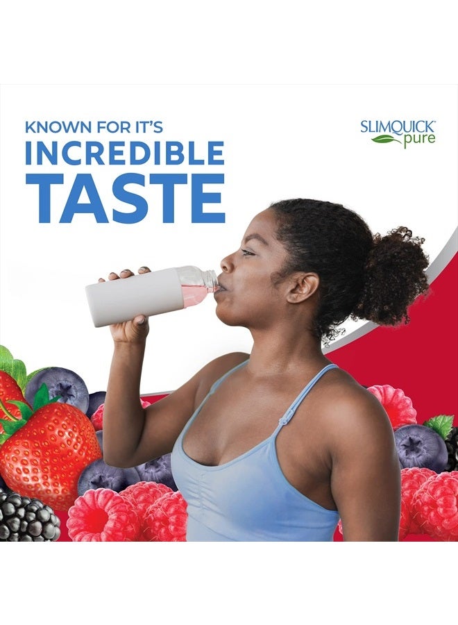 Slimquick Pure 3x Extra Strength Mixed Berry Drink Mix for Women to Help Achieve Weight Goals, Helps Metabolism, Keeps Full for Longer with Green Tea, Caffine, Chaste Tree, Rhodiola Extract - 26 Count - Image 2