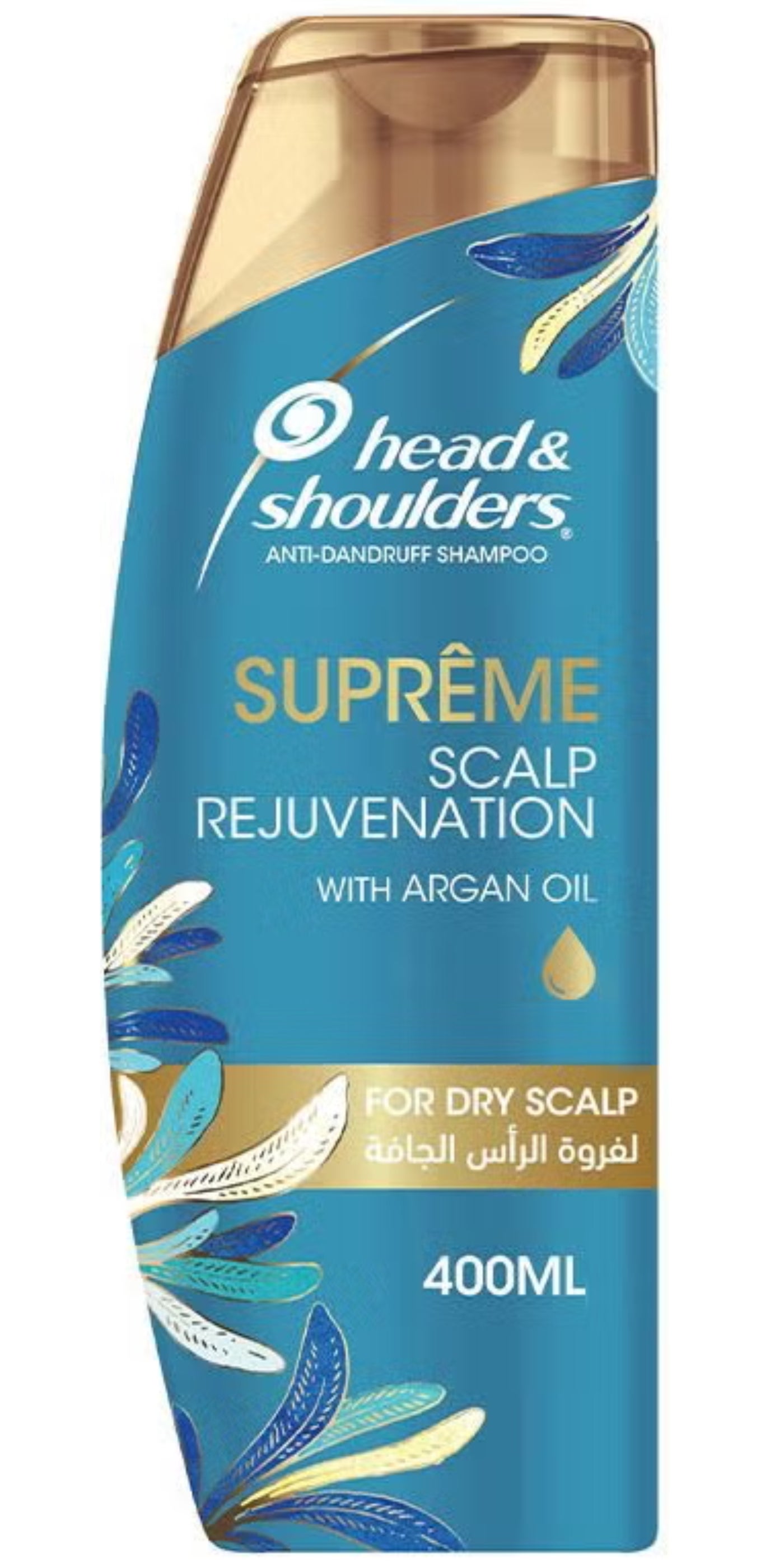 Head & Shoulders Supreme Anti-Dandruff Shampoo Scalp Rejuvenation For Dry Scalp with Argan Oil 400ML