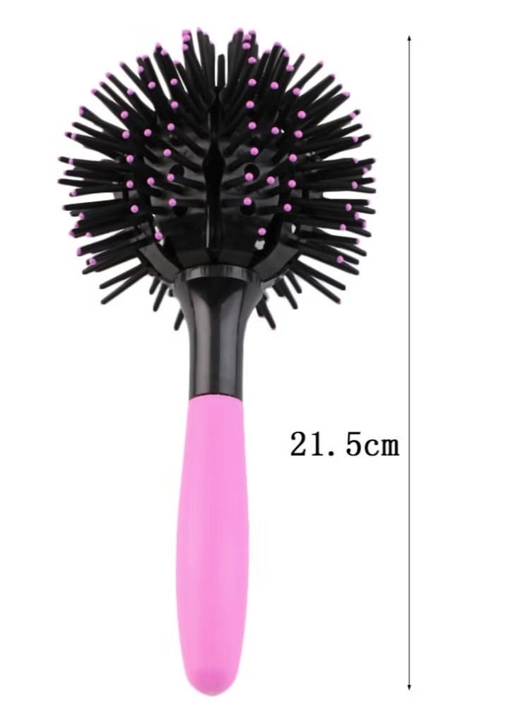 New 3D Hairdressing Comb Japanese and Korean Spherical Curling Comb Air Styling Comb Eight-Claw Spherical - Image 2