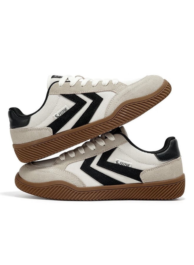 Leap Classic Uni Sneakers Men's And Women's Four Seasons Retro Shoes Men's Sports Casual Shoes Beige/black Size 39 - Image 3