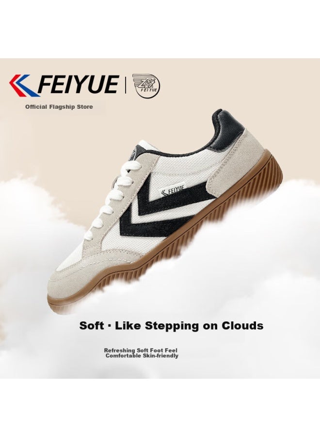 Leap Classic Uni Sneakers Men's And Women's Four Seasons Retro Shoes Men's Sports Casual Shoes Beige/black Size 39 - Image 1