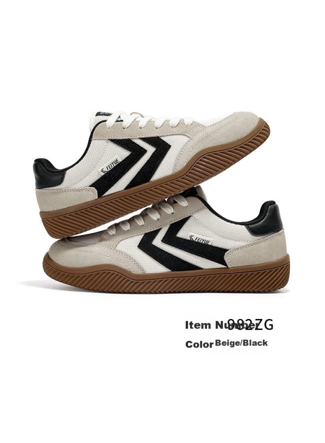 Leap Classic Uni Sneakers Men's And Women's Four Seasons Retro Shoes Men's Sports Casual Shoes Beige/black Size 39 - Image 5