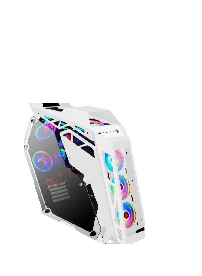 WJCOOLMAN حالة الألعاب الخاصة Star Plus Edition 8 مراوح ARGB - أبيض - Image 1