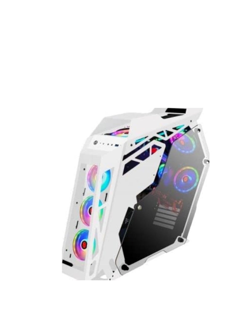 WJCOOLMAN حالة الألعاب الخاصة Star Plus Edition 8 مراوح ARGB - أبيض - Image 2