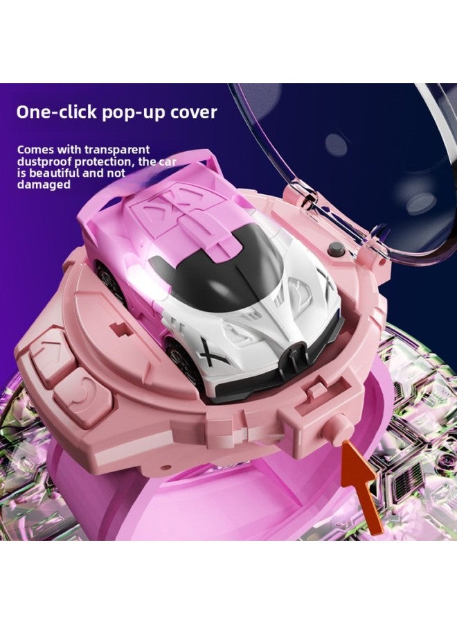 Loquat Cross Border Alloy Watch Remote Control Car Charging Electric Mini Car Children's Toy Girl Boyfriend Gift-Color:Alloy Light (blue) Mustang GT - Image 4